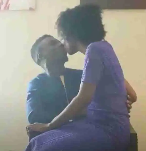 Ex-BBNaija Housemates, Lolu And Anto Kissing (Pictured)